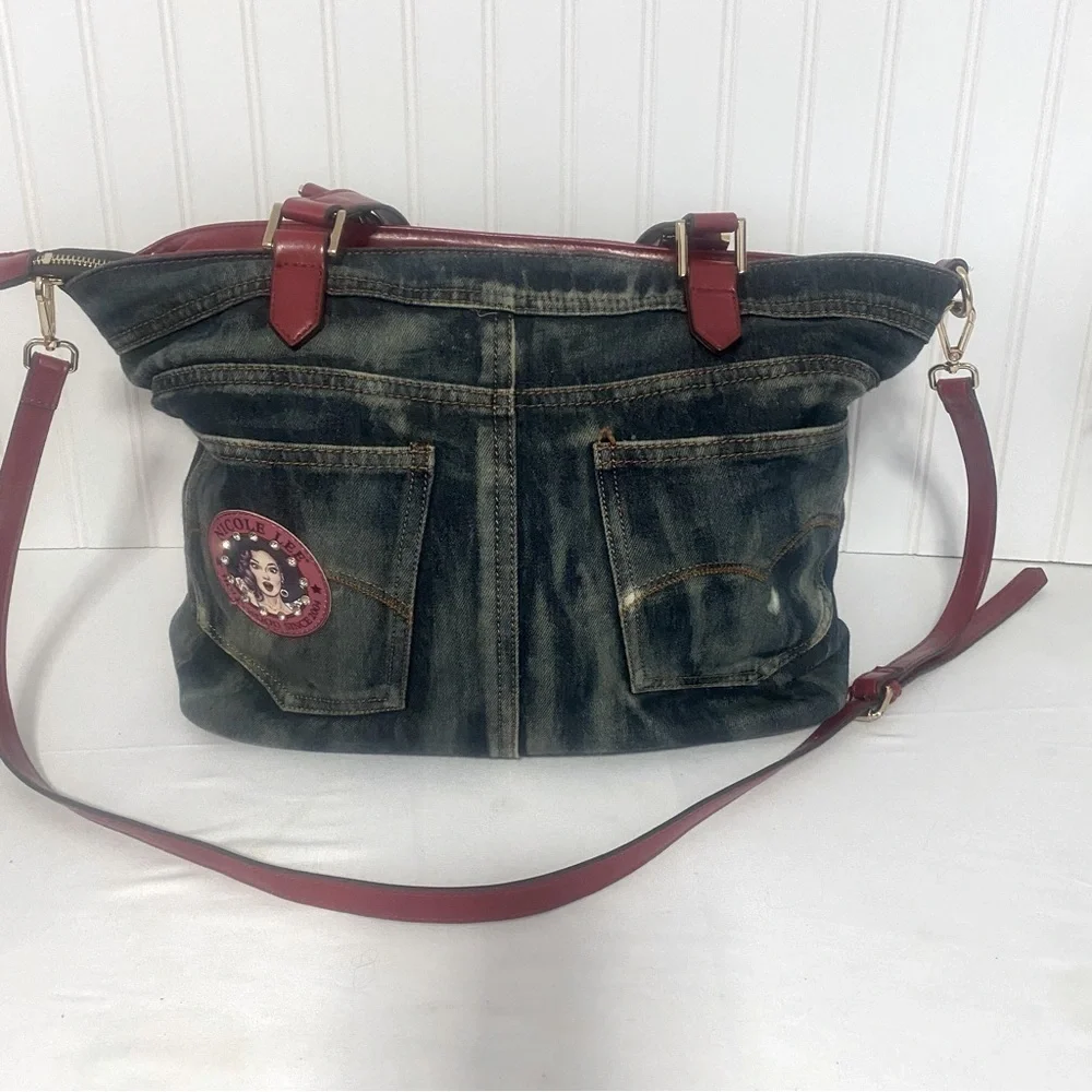 Nicole Lee Tote Purse/Shoulder-Bag Unique Beautiful Interior Tiny Scuff Rare